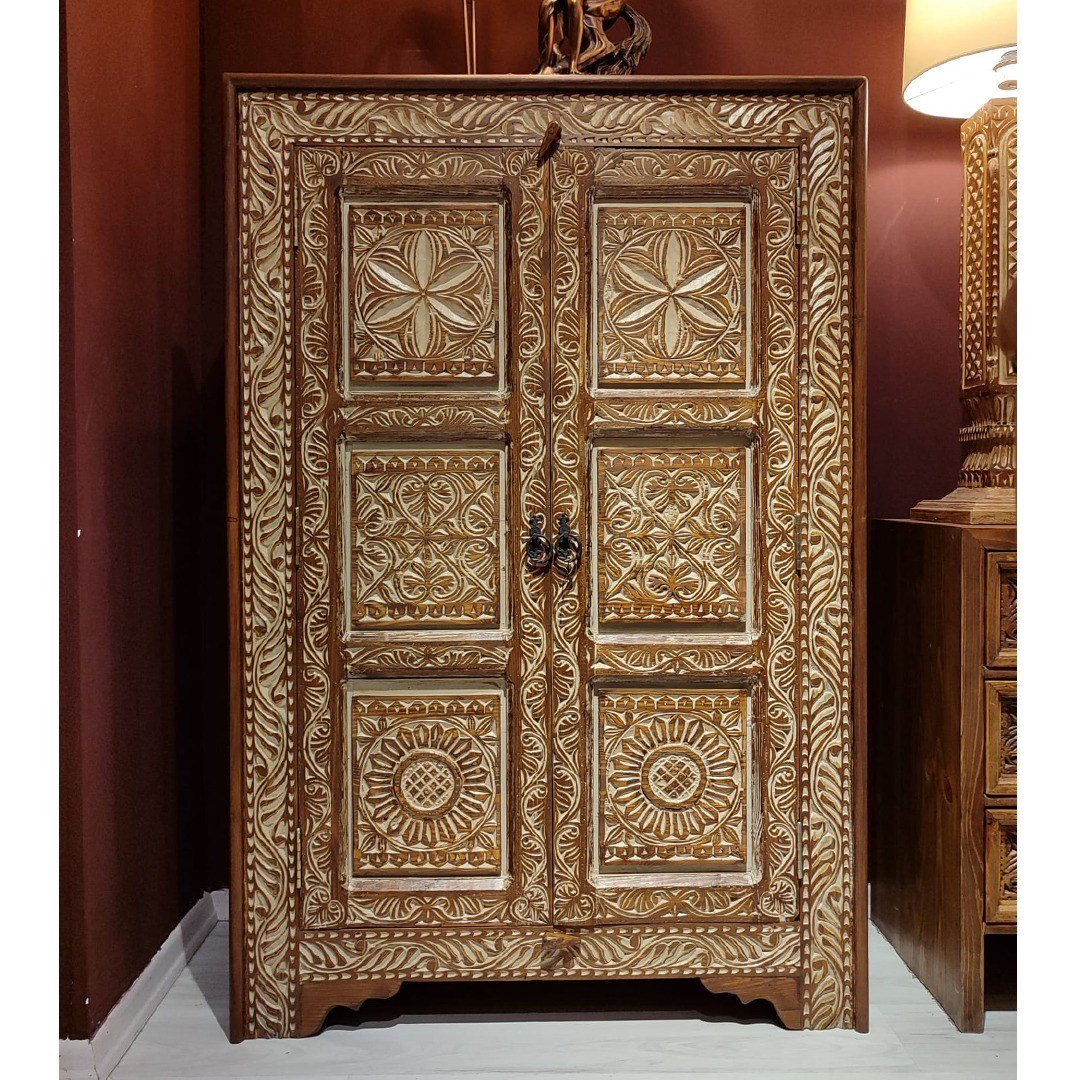 ANTİK TARZ DOLAP KESTANE RENK M1369