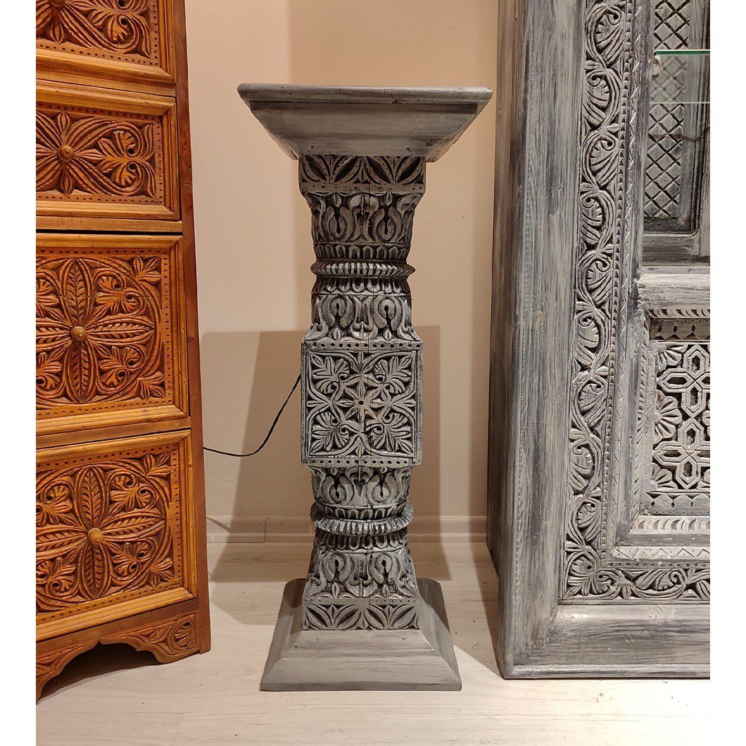ANTİK TARZ EL OYMA SÜTUN M495_2