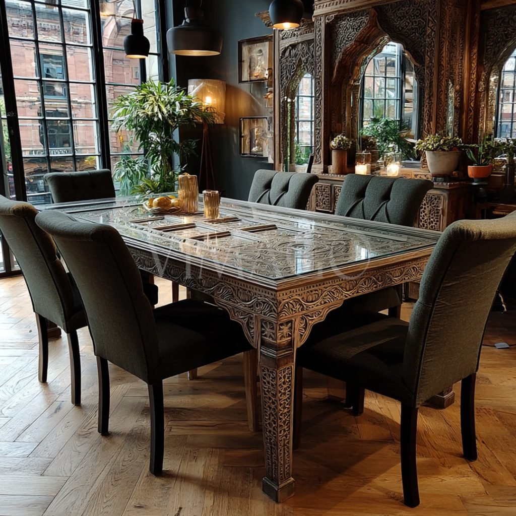 ANTİK TARZ PAYİTAHT YEMEK MASASI 175X100 CM M772