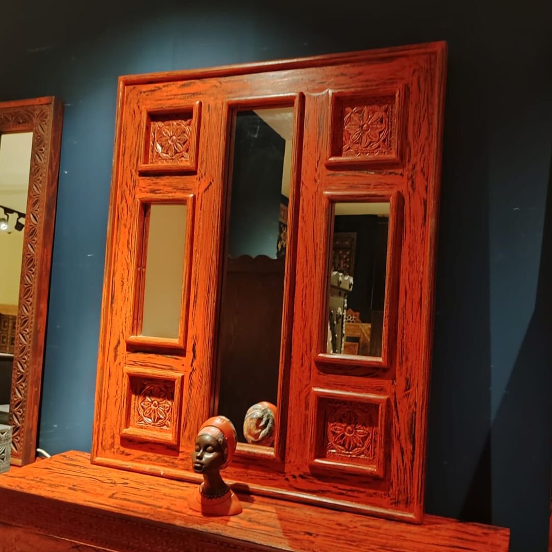 BÜYÜK BOY EL OYMA AYNA ESKİTME M469