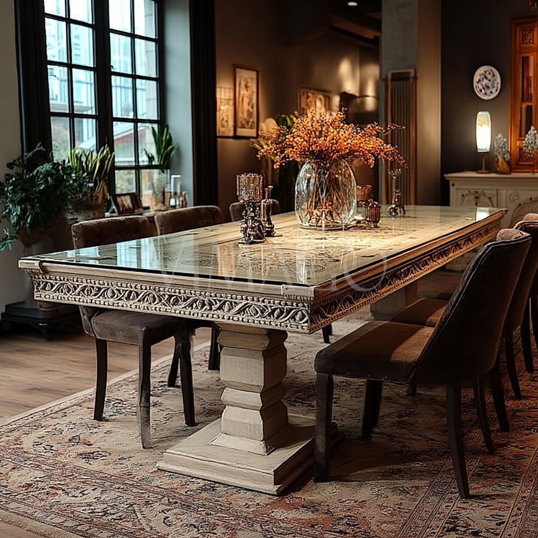 EL OYMA YEMEK MASASI 210X110 CM M856