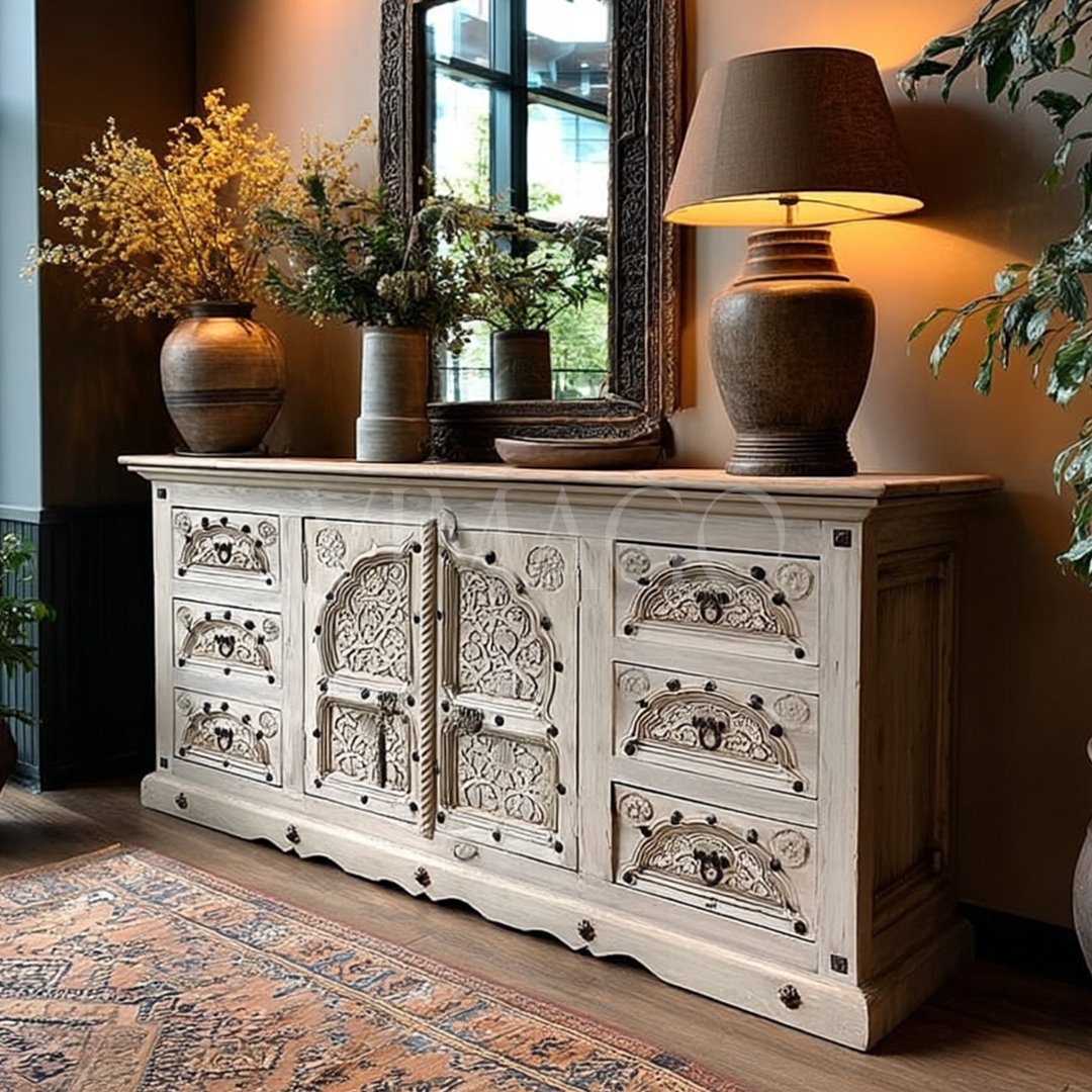 KOHİSTANİ METAL SÜSLEMELİ KONSOL M721_2